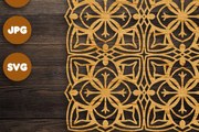 Σετ των 2 Intra απο ξύλο plywood 3mm-4mm πάχος 3D Mandala για Cricut Δίασταση 30x30 cm INTRAFABR-71606673