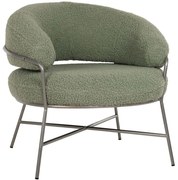 Πολυθρόνα Trudi Μπουκλέ HM8639.27 84x79x76cm Olive