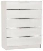 Συρταριέρα Drawer White Ε758,3 80x40x105cm Μελαμίνη