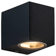 GU10 WALL LUMINAIRE 230V AC SAND BLACK IP65 MAX.35W ACA LG2203GU10B