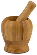 Γουδί Με Γουδοχέρι Terrestrial (Σετ 2Τμχ) 10-107-026 10,5cm Natural Nava Ξύλο
