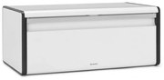 Κουτί ψωμιού Brabantia Fall Front 1003246, 18 l, 46,5x25 cm, Επιτοίχια τοποθέτηση, χωρίς δακτυλικά αποτυπώματα, Λευκό