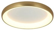 Πλαφονιέρα Φωτιστικό Οροφής 60cm LED 43W IP20 3000K Zambelis-2050-Χρυσό 2050