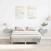 vidaXL Σκελετός Κρεβατιού Γκρι σκυροδέματος 120 x 190 cm