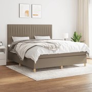 ΚΡΕΒΑΤΙ BOXSPRING ΜΕ ΣΤΡΩΜΑ TAUPE 180X200 ΕΚ. ΥΦΑΣΜΑΤΙΝΟ 3142517