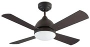 Ανεμιστήρας Οροφής Ατσάλι 40W Borneo H39,2 Φ106,6 ForLight-VE-0006-MAR-Καφέ VE-0006-MAR