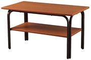 Τραπέζι δίπατο μεταλλικό σε χρώμα καφέ 81x43x46 594-00043