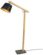 Φωτιστικό Δαπέδου Harris 412700132 26x26x156cm 1xE27 60W Natural-Black Trio Lighting