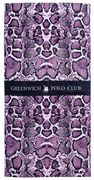 Πετσέτα Θαλάσσης 3714 Purple-Black Greenwich Polo Club Θαλάσσης 80x170cm 100% Βαμβάκι