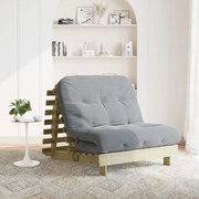 Καναπές Κρεβάτι Futon/Στρώμα 100x206x11 Εμποτισμένο Ξύλο Πεύκου 846770