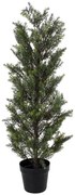 Τεχνητό Δέντρο Lemon Cypress 20151 120cm Brown-Green Globostar Πολυαιθυλένιο,Ξύλο