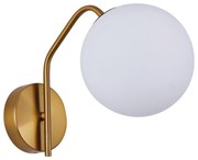 SE21-GM-25 FLAKE GOLD MATT WALL LAMP OPAL GLASS Β1 HOMELIGHTING 77-8288