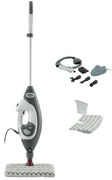 Καθαριστής ατμού Shark S6005EU, 1200W, 0,5 l, 2 ρυθμίσεις, τεχνολογία Klick'n Flip, Steam Blaster, μαξιλαράκια Dirt Grip, Λευκό/γκρι