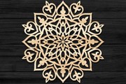 Intra απο ξύλο plywood 3mm-4mm πάχος 3D Mandala για Cricut Δίασταση 30x30 cm INTRAFABR-73588517