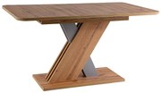 TABLE EXEL OAK WOTAN / SILVER 140(180)X85 (D) DIOMMI EXELDWS140D