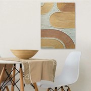 Πίνακας Καμβάς 3D 112RGN1159 50x70cm Multi Wallity Κάθετοι Ξύλο, Καμβάς