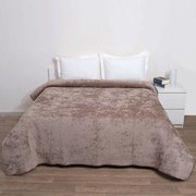 Κουβερλί Βελουτέ Μονό (160x220) Anna Riska Velvet Verona Beige