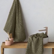 Πετσέτα Talon 21 Khaki Kentia Χεριών 30x50cm 100% Βαμβάκι