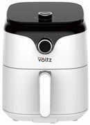 Φριτέζα ζεστού αέρα AirFryer Oliver Voltz OV51980V, 1400 W, 3,5 l, Timer, 80-200C, Διπλή προστασία, Λευκό