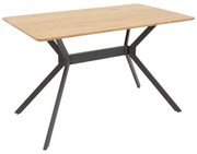 Intrahome Τραπέζι Nerelis Intrahome φυσικό mdf και πόδι μαύρο μέταλλο 120x70x75εκ | SKU: INTRAPA-303111186