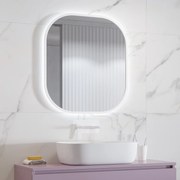 KARAG  SHARON Καθρέπτης με κρυφό φωτισμό SHARON White KARAG 80x70cm KARAG-5907546869533
