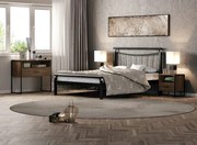 KPS/ ΧΑΡΙΣ  ΣΕΤ ΚΡΕΒΑΤΟΚΑΜΑΡΑ 4 ΤΕΜ ΞΥΛΟ-ΜΕΤΑΛΛΟ ΓΙΑ ΣΤΡΩΜΑ 160Χ200 ΕΚ KPS3622