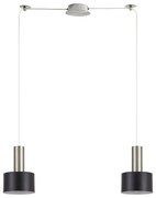 Φωτιστικό Οροφής Adept Tube 77-8452 50x14x300cm 2xE27 60W Nickel-Black Homelighting