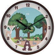 Ρολόι Τοίχου Παιδικό Nature 705RGL1161 30,5cm Multi Wallity Πλαστικό, Γυαλί