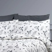 Φανελένια Μαξιλαροθήκη (50x70) Dimcol Μυρτώ 350 Grey