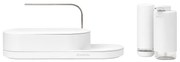 Brabantia 1008503 Σετ Αξεσουάρ Μπάνιου Μεταλλικό Λευκό 3τμχ SinkStyle