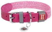 Waudog Περιλαίμιο Σκύλου Classic με Κωδικό QR μέγεθος M (Ροζ)