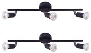 SE 140-B3 (x2) Saba Packet Black adjustable spotlight+ HOMELIGHTING 77-8842