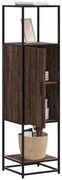 vidaXL Highboard καφέ δρυς Κατασκευασμένο ξύλο και μέταλλο