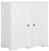 Πλαστικό Ντουλάπι Angora Λευκό 79 x 43 x 85,5εκ με Σχέδιο Ξύλου 340596