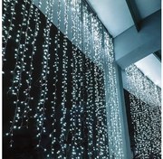 Λαμπάκια 240 LED Κουρτίνα Λαμπάκια Ψυχρό Φως Επεκτεινόμενα IP44 200x100cm Διάφανο X08240221 ACA-X08240221-Διάφανο X08240221