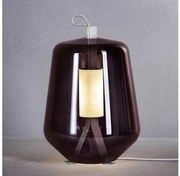 Επιτραπέζιο Φωτιστικό LED 8W Dimmer Φυσητό Γυαλί Μέταλλο Χρώμιο Luisa T1 Prandina-1C50000110199-Ροζ 1C50000110199