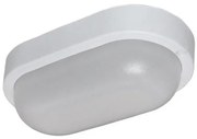Πλαφονιέρα- Απλίκα Οβάλ λευκή Led SMD 8W 230V 21-1600810 Lumen-21-1600810-Λευκό 21-1600810