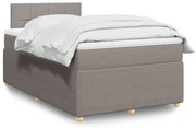 ΚΡΕΒΑΤΙ BOXSPRING ΜΕ ΣΤΡΩΜΑ TAUPE 120X200 ΕΚ. ΥΦΑΣΜΑΤΙΝΟ 3287427