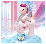 Πιστόλι Φούσκας Μονόκερος Με 10 Εξόδους και Φωτισμό Unicorn Bubble Gun Machine