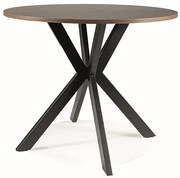 STÓŁ TALIA II ORZECH/CZARNY MAT FI 90 DIOMMI-80-3407
