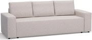 Καναπές Nilla τριθέσιος-Ekrou - 258.00Χ94.00Χ92.00cm