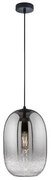 Κρεμαστό Φωτιστικό Οροφής Trace Smoke-Μαύρο 60713 Fischer Honsel-60713-Φιμέ/Smoke 60713