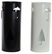 Ομπρελοθήκη DKD Home Decor 19 x 47 cm Λευκό Μαύρο Χάλυβας Ομπρέλα 19 x 19 x 47 cm (x2)