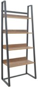 Βιβλιοθήκη Ryder 197-000064 75x36x185cm Walnut-Black