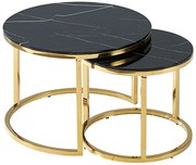 MUSE II BENCH BLACK MARBLE/GOLD EFFECT (SET) DIOMMI MUSEIICZMAZL