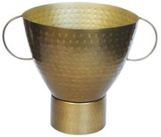 Διακοσμητικό Μπολ Με Χερούλια 00.07.72029 31x22,5x24,5cm Gold Μέταλλο