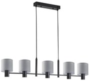 SE21-BL-120-SH2 ADEPT BLACK PENDANT GREY SHADE+ HOMELIGHTING 77-8294