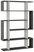 Βιβλιοθήκη MITO 119-001171 108,5x25,5x161cm White-Grey Antique
