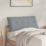 vidaXL Μαξιλάρι Πλάτης Ανοιχτό γκρι 100 x 19 x 50 εκ ύφασμα