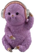 Διακοσμητικό Επιτραπέζιο Party Sloth Μωβ 13,5x19x13,6 εκ. - Μωβ